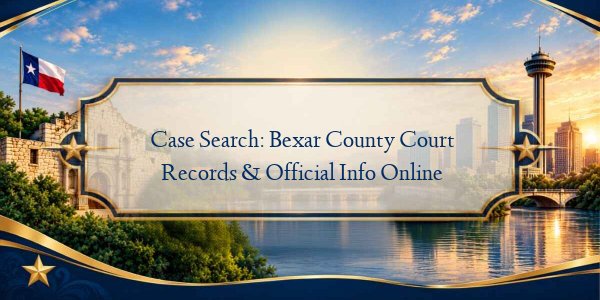 Case Search: Bexar County Court Records & Official Info Online